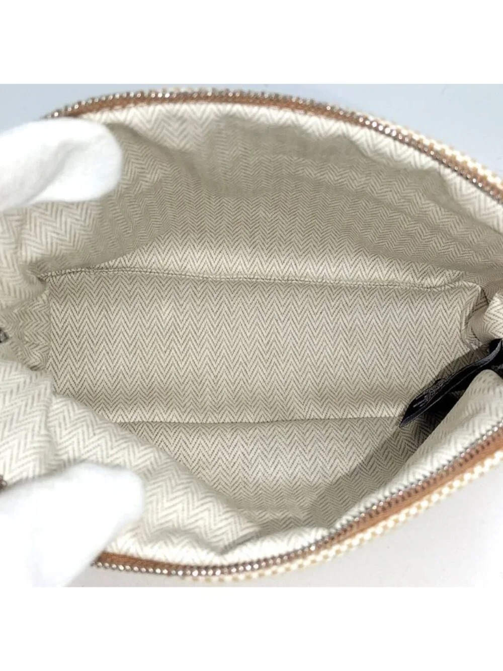 Hermes Bolide Casaque Mini Pouch Canvas Beige